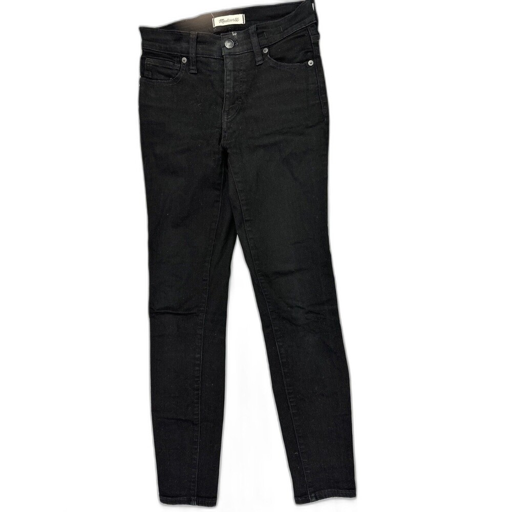 Madewell Size  25 Womens Jeans 9" High Rise Skinny Black Stretch